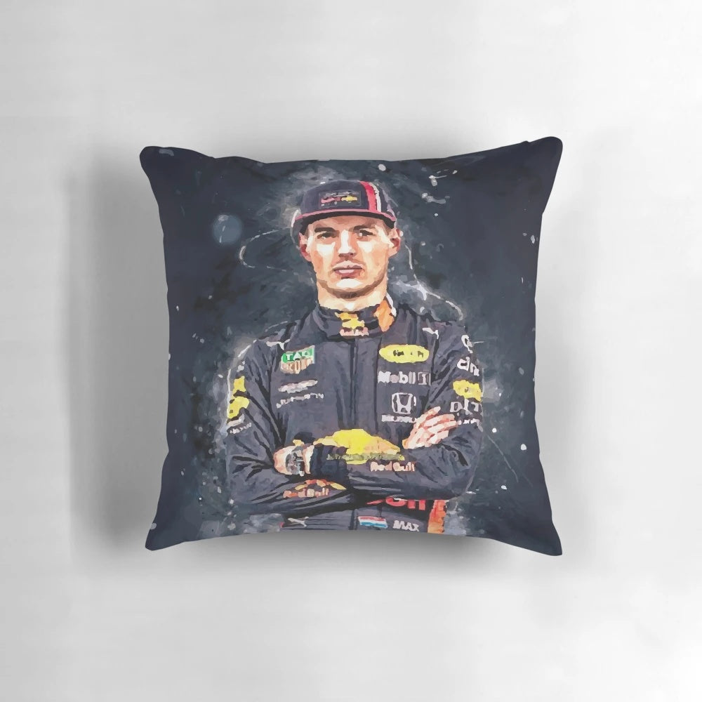 Max Verstappen Formula One race car driver pillow