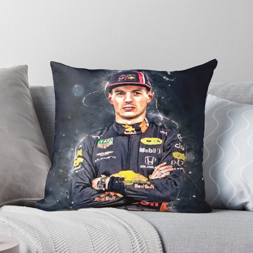 Max Verstappen Formula One race car driver pillow