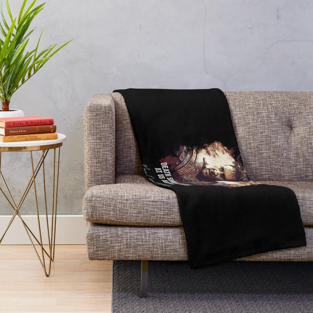 Maximus Inspired Death Smiles At Us All Plush Blanket