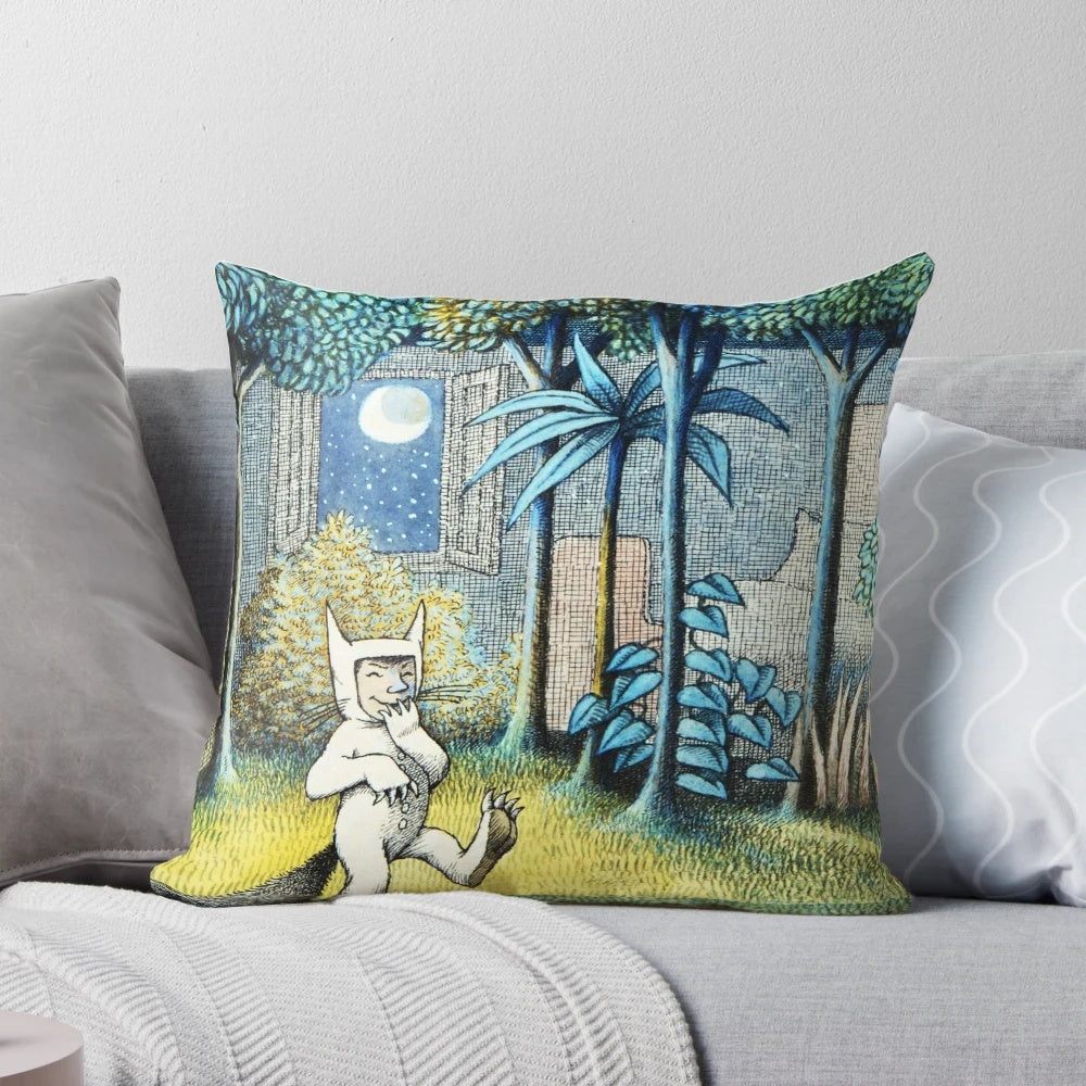 Pillow featuring Max from the children's book "Where the Wild Things Are"
