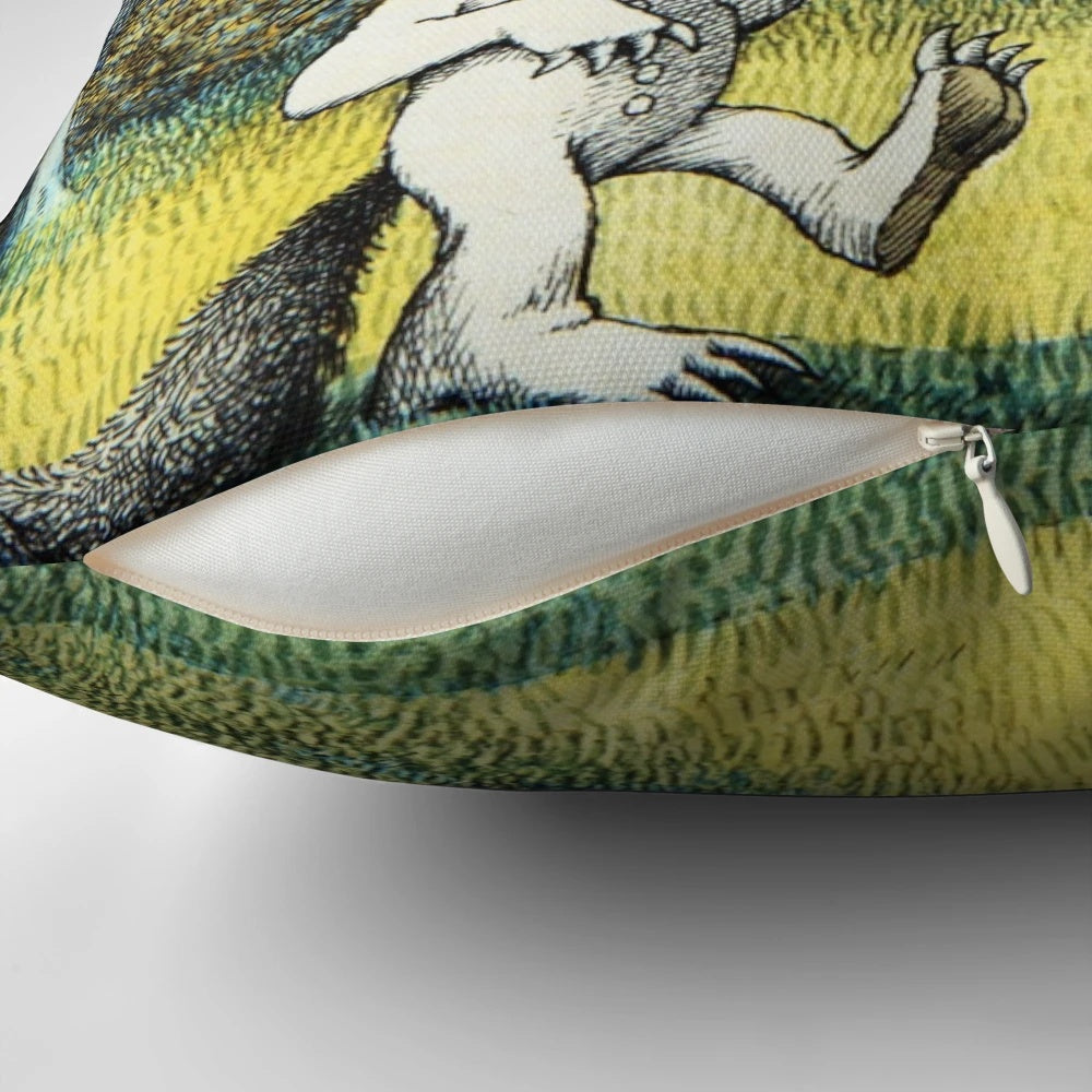 Pillow featuring Max from the children's book "Where the Wild Things Are"