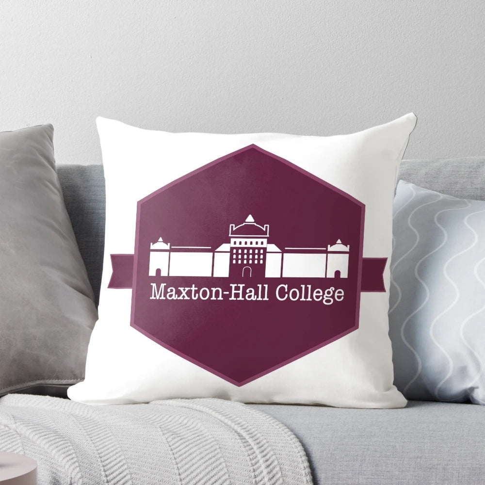Maxton-Hall College logo inspired pillow featuring the Mona Kasten book series design