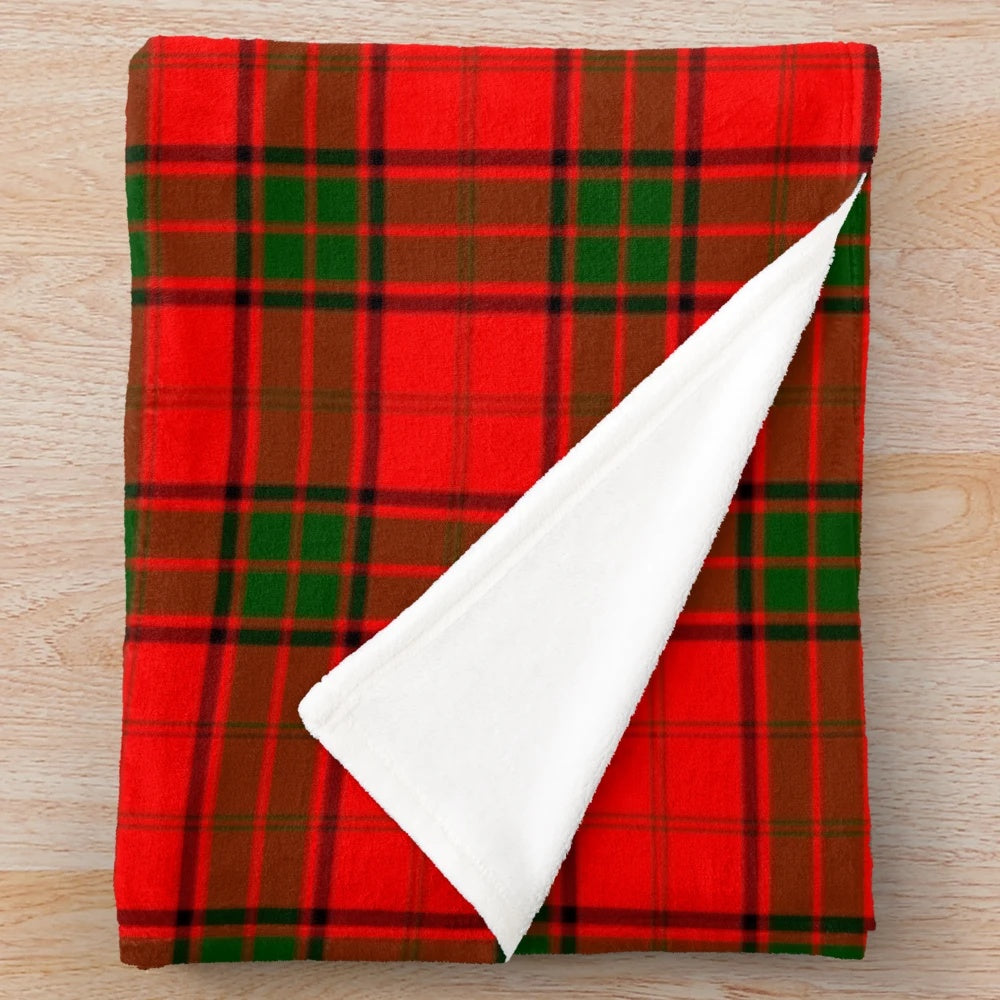 Maxwell tartan plush blanket
