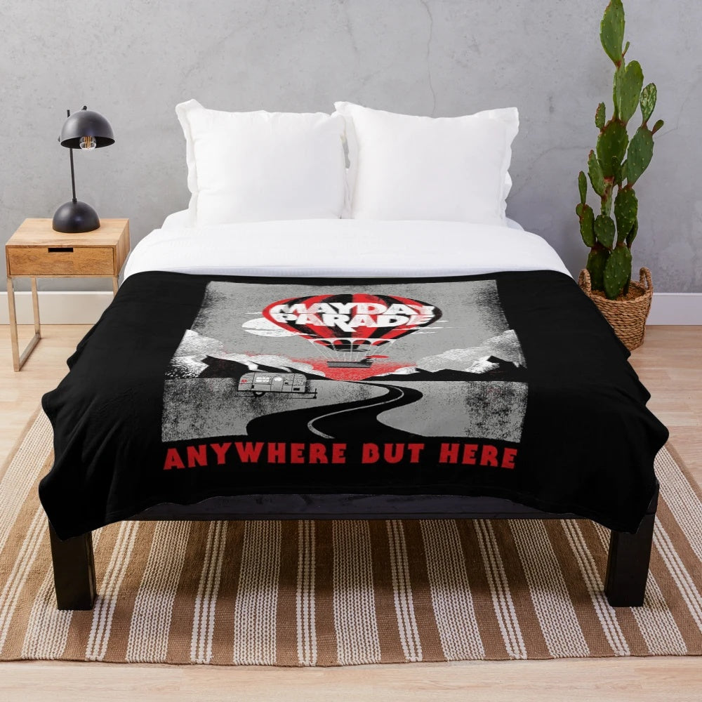 Mayday Parade-inspired plush blanket for music fans