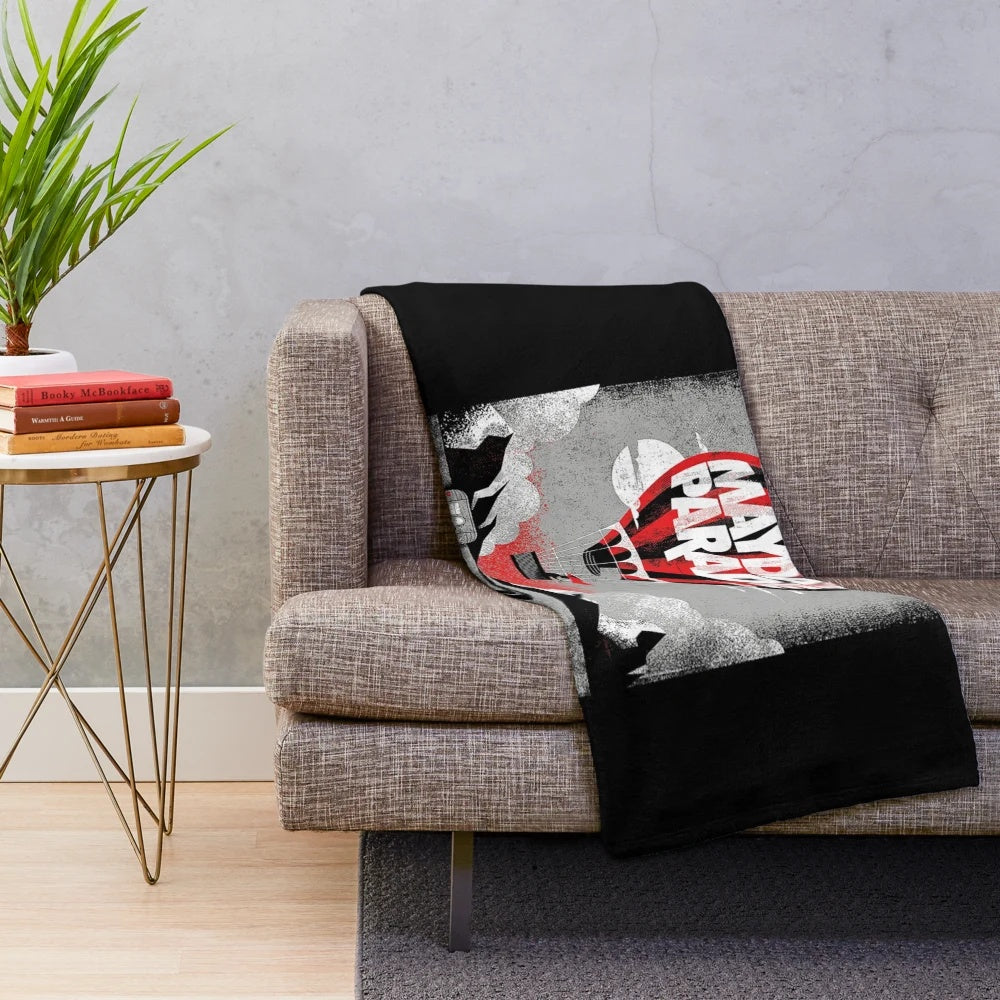 Mayday Parade-inspired plush blanket for music fans