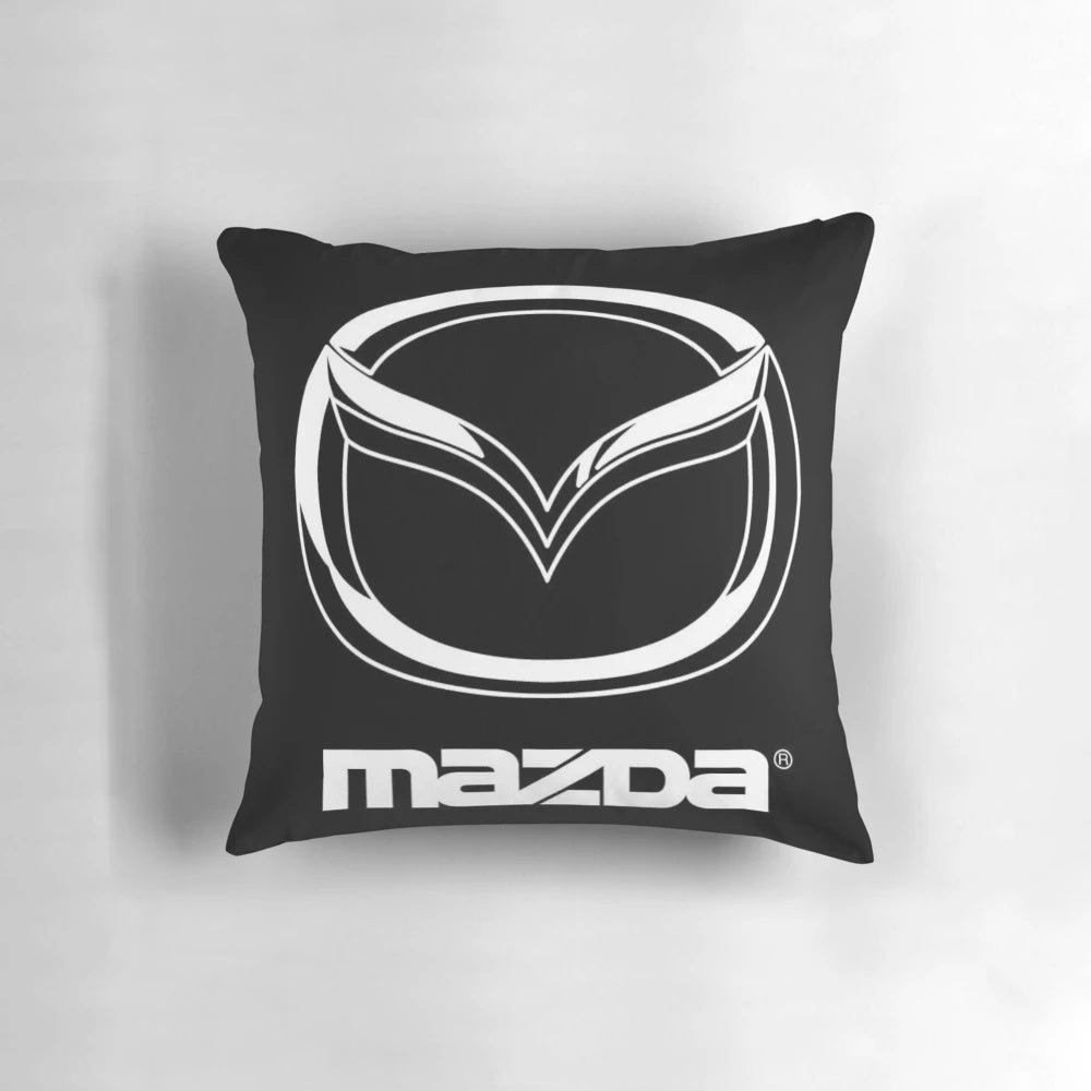 Mazda-inspired car pillow featuring the iconic Mazda logo