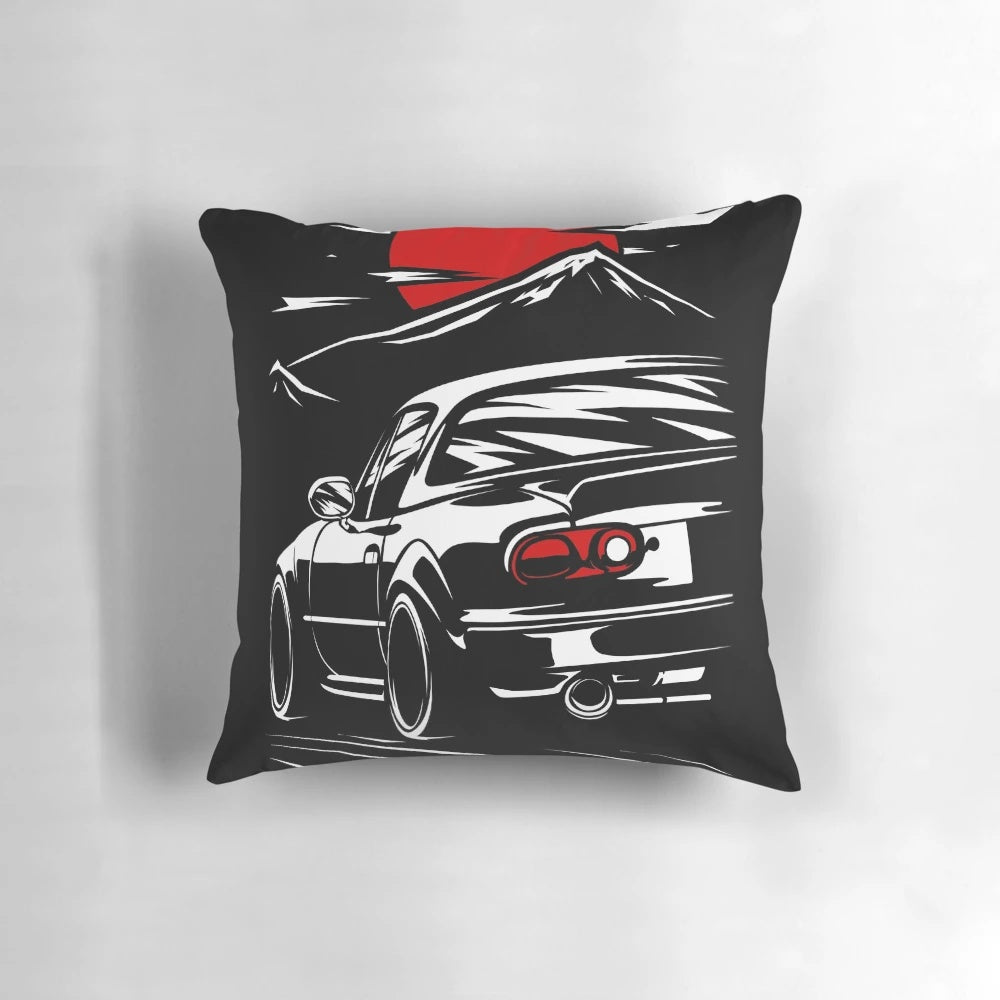 Mazda MX-5 Miata Pillow, a custom automotive accessory for JDM car enthusiasts