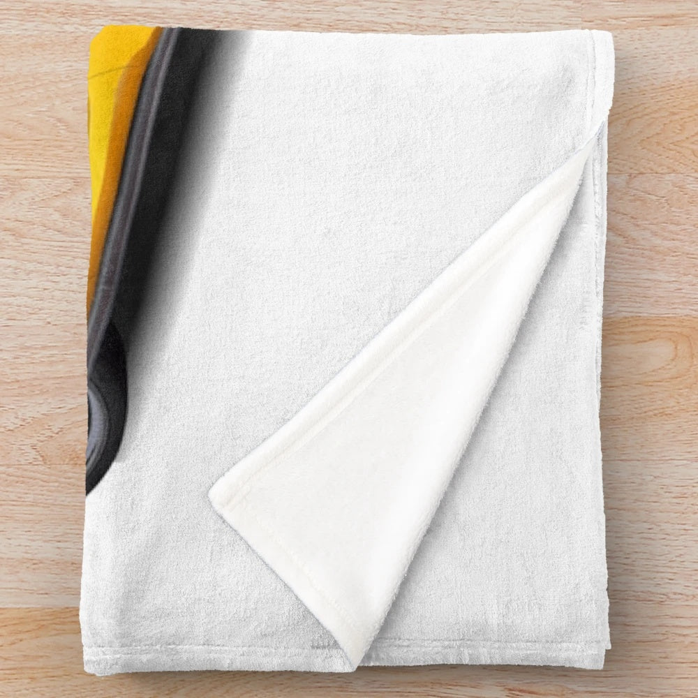 Mazda RX7 inspired plush blanket with drift car design