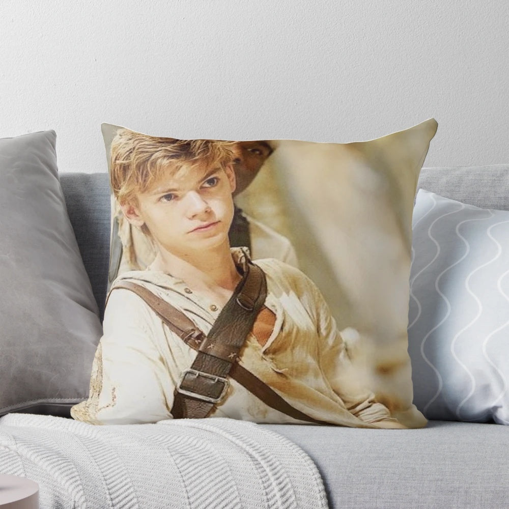 Maze Runner Inspired Newt Pillow Featuring Thomas Brodie-Sangster