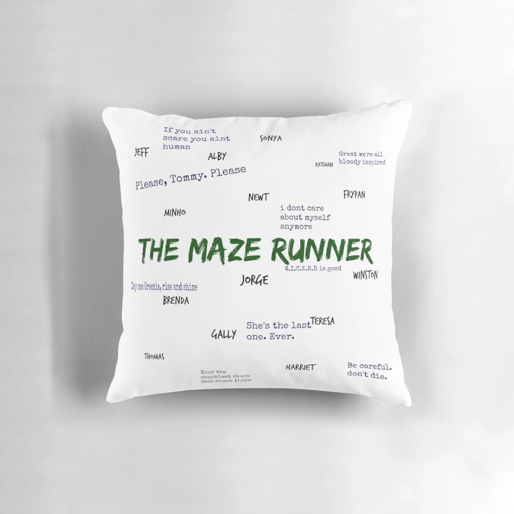 Maze Runner Quotes Decorative Throw Pillow