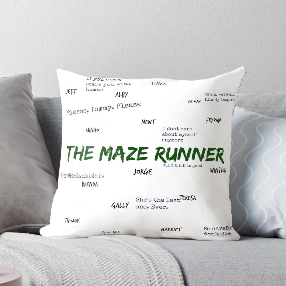 Maze Runner Quotes Decorative Throw Pillow