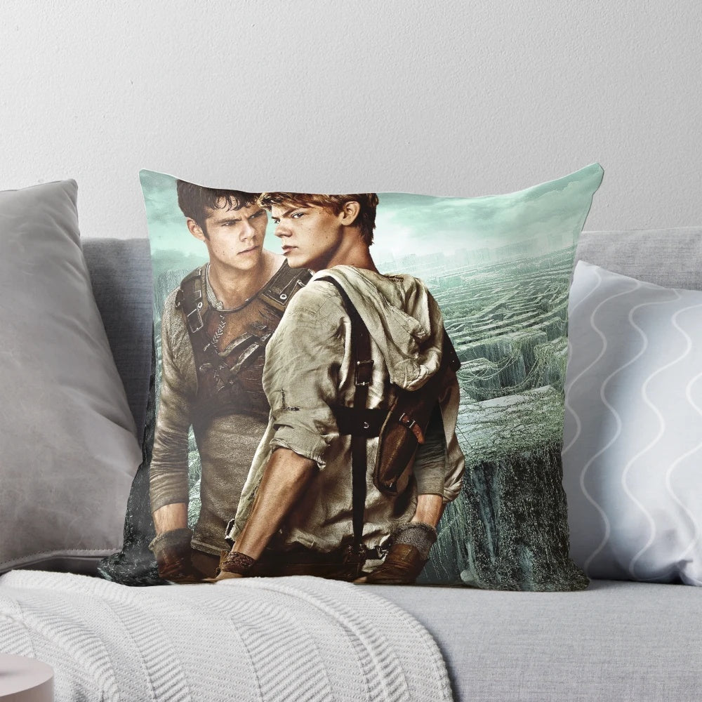 Maze Runner Newt x Thomas Pillow with Thomas Sangster and Dylan O'Brien