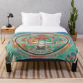 Buddhist Mandala Thangka Art Plush Blanket