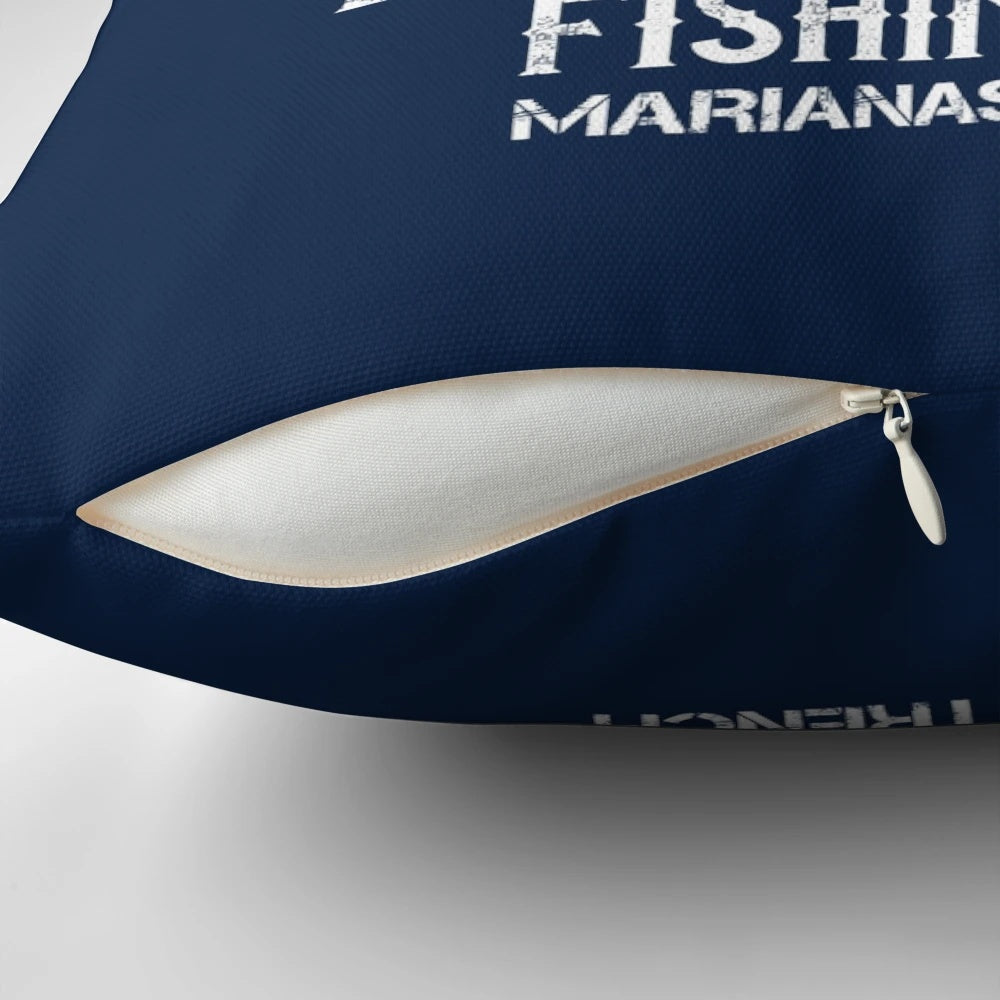 Megalodon shark from the movie The Meg featured on a plush pillow