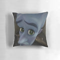 Megamind meme-inspired pillow with humorous, eye-catching design