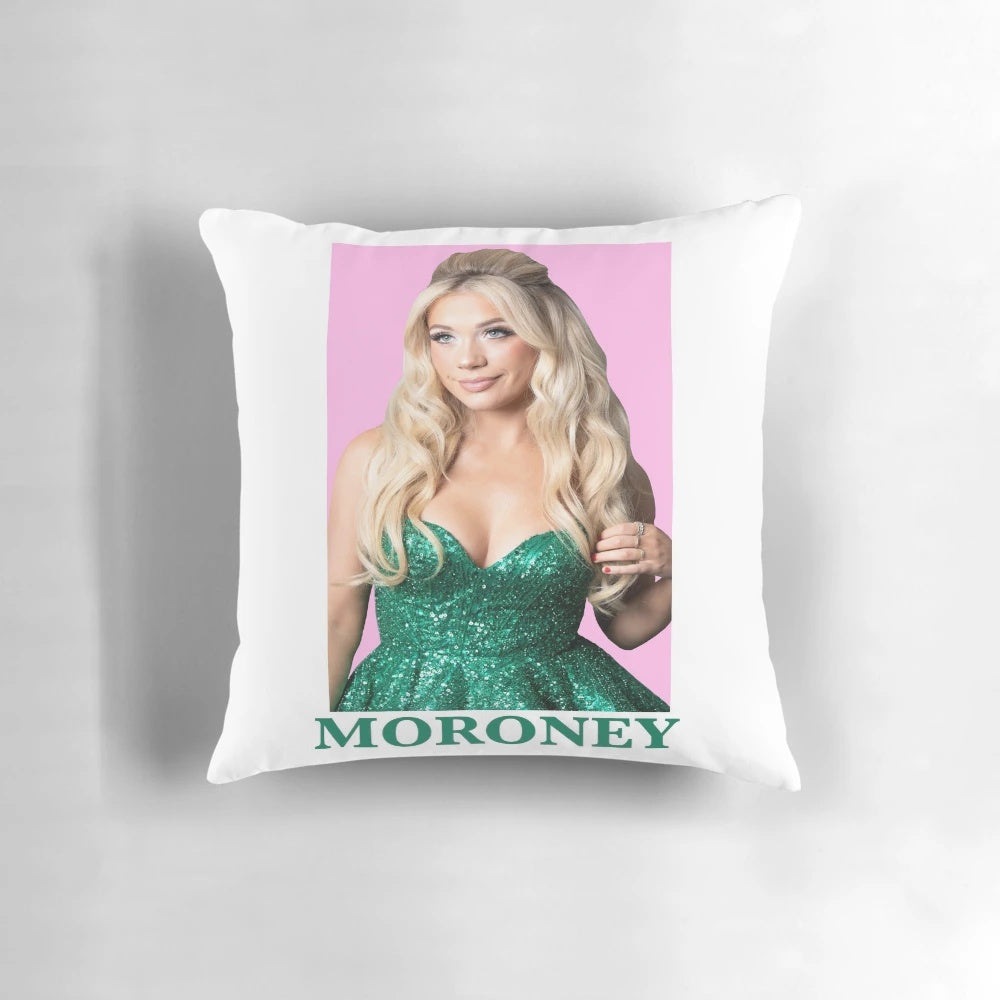 Megan Moroney country music poster printed on a soft, comfortable pillow