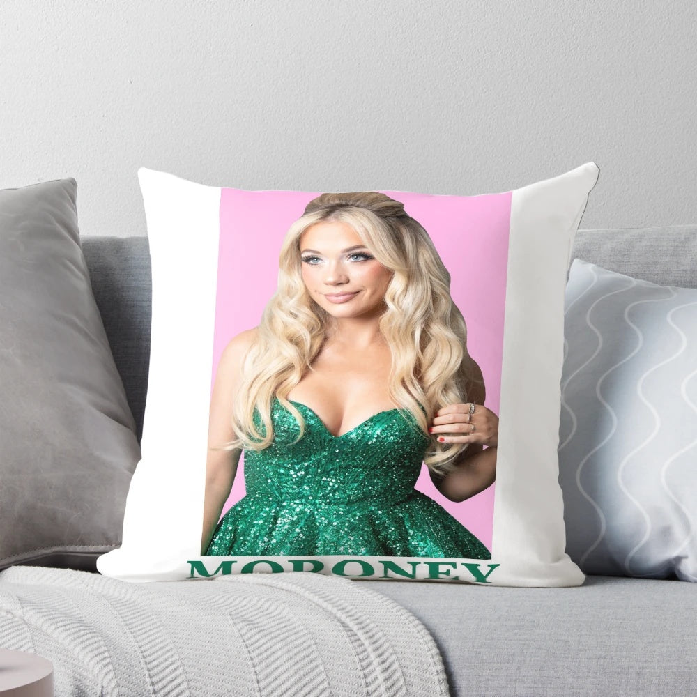Megan Moroney country music poster printed on a soft, comfortable pillow