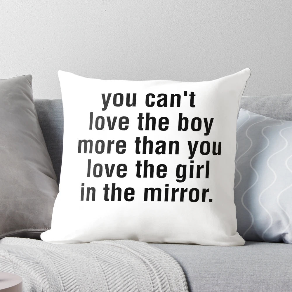 Megan Moroney "Girl in the Mirror" Lyric Pillow - Uplifting Country Music Inspiration