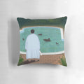 Melancholic pillow featuring imagery from the iconic TV series The Sopranos