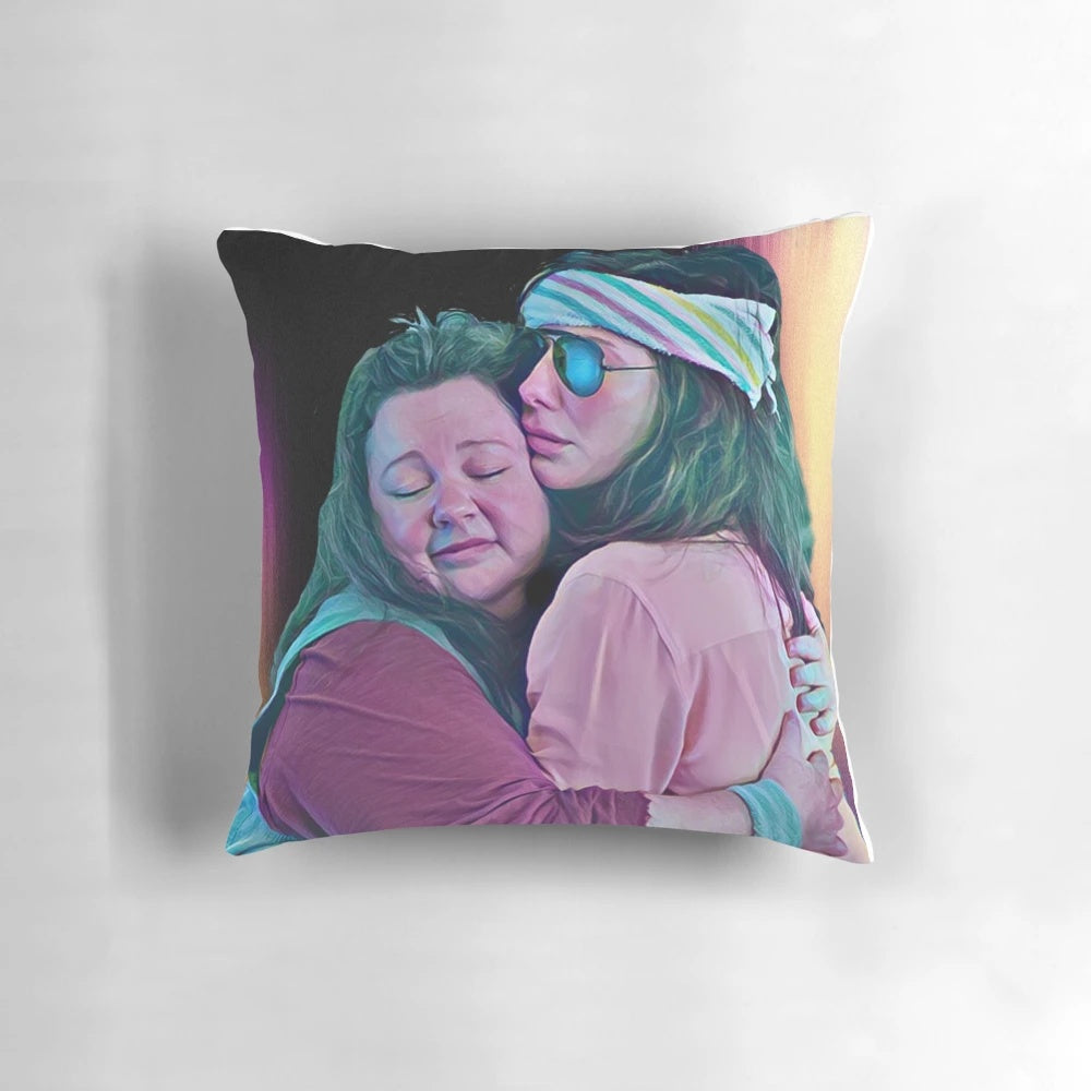 Melissa and Sandra Inspired Pillow - Buddy Cop Comedy Tribute