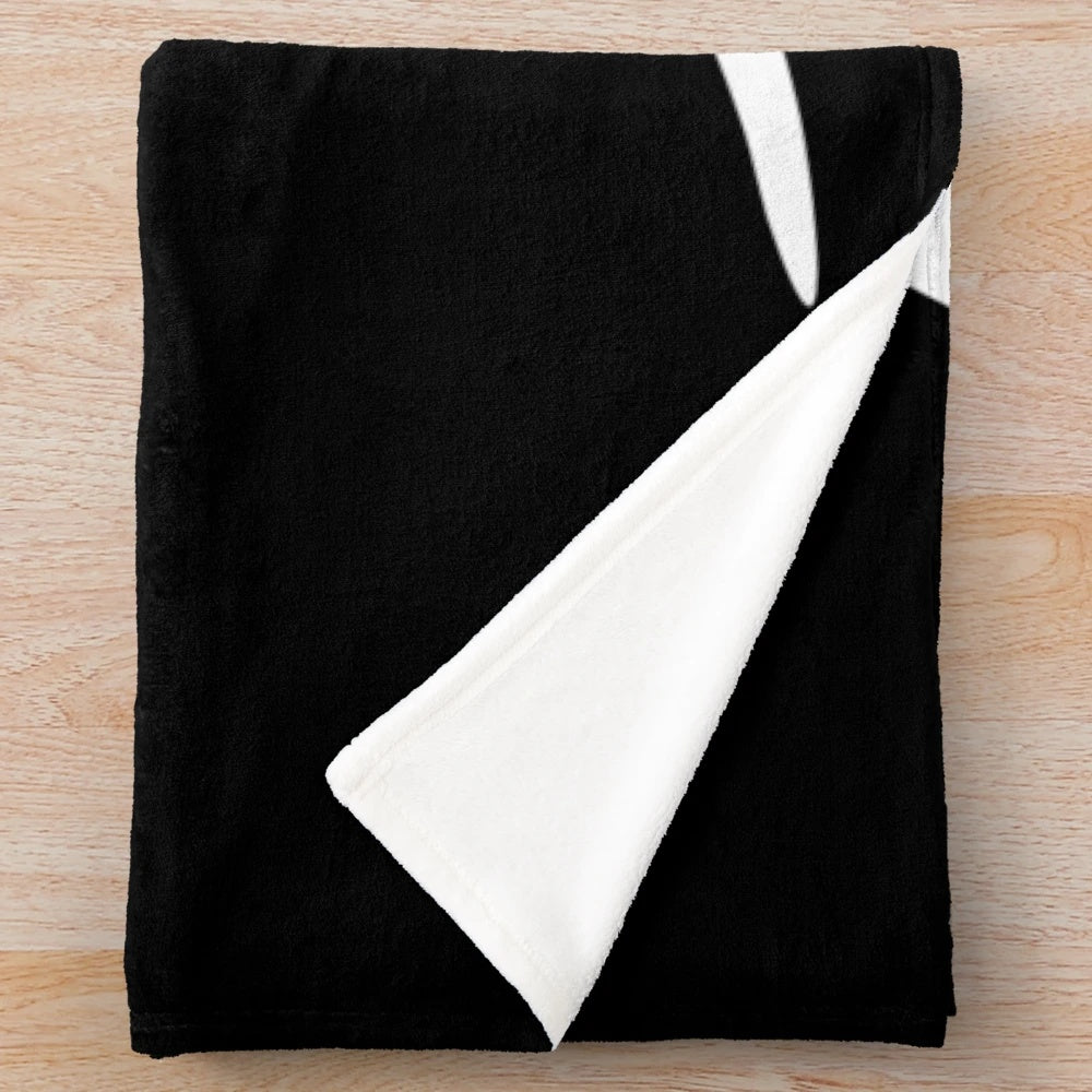 Bass Clef Plush Blanket with Musical Notes for Bass Players