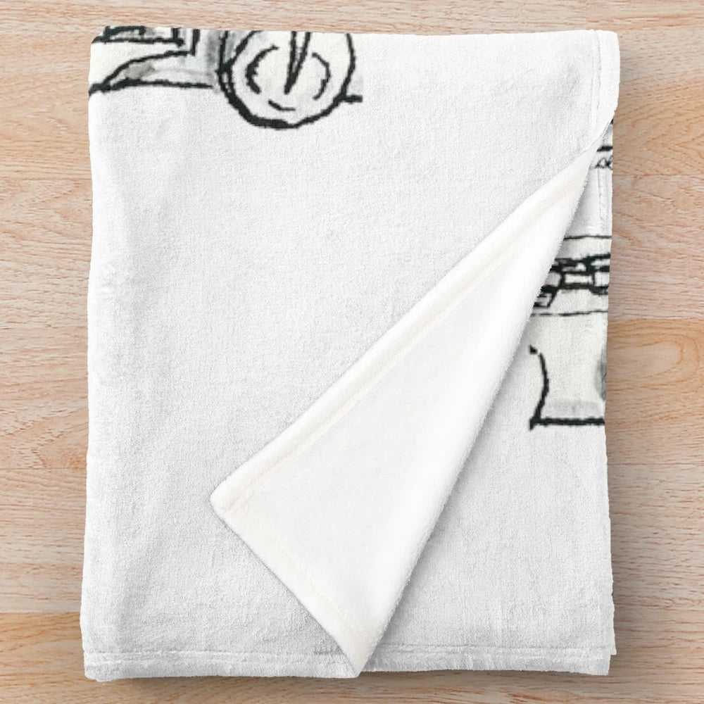 Flute plush blanket - a cozy musical companion