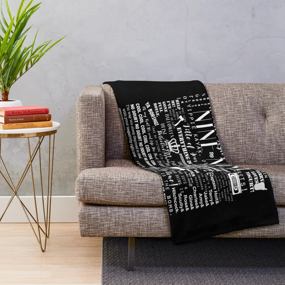 B99 Plush Blanket with Memorable Quotes from Brooklyn Nine-Nine