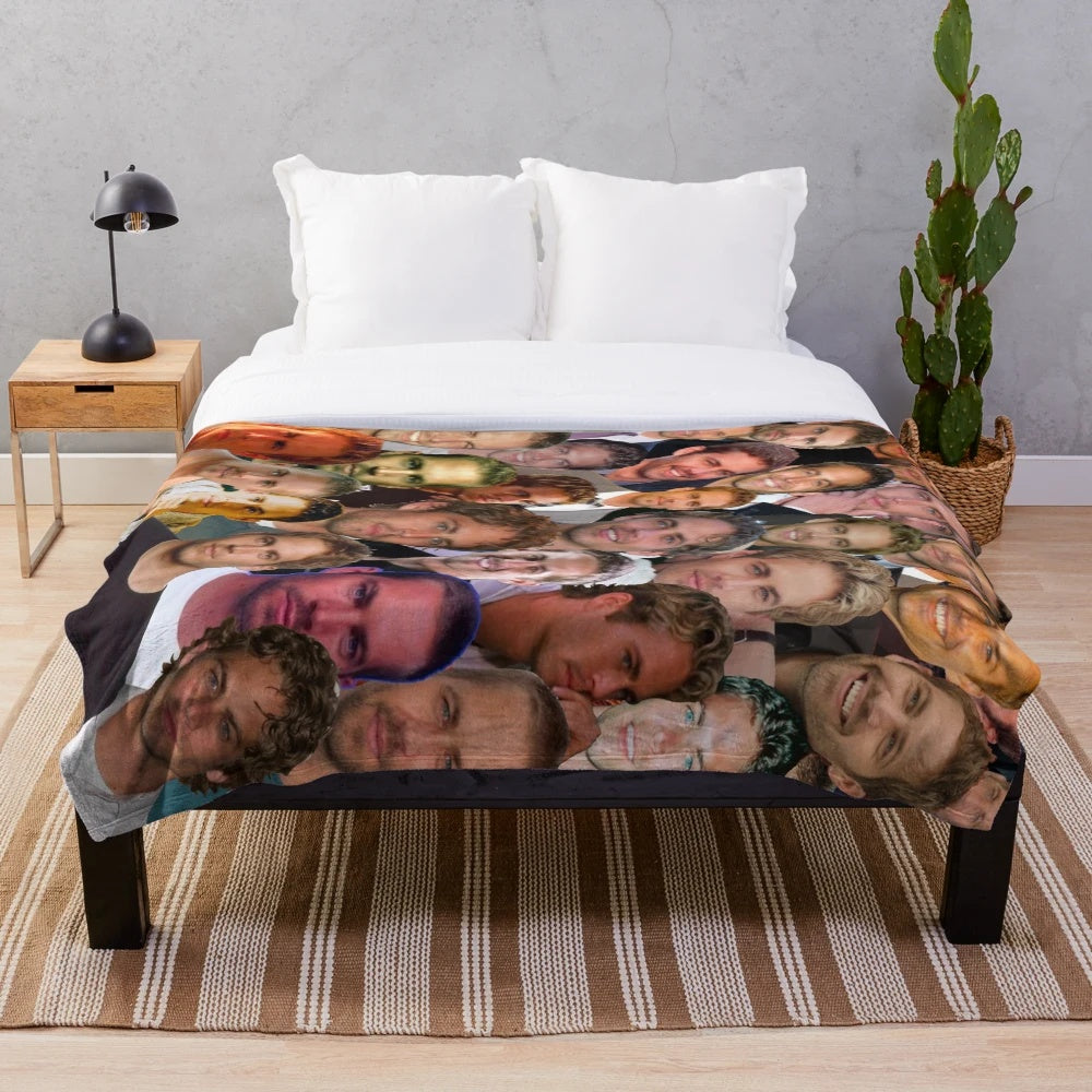 Paul Walker Photo Collage Plush Blanket