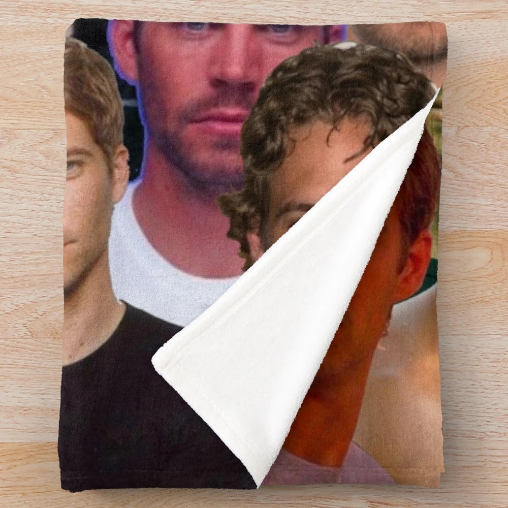 Paul Walker Photo Collage Plush Blanket