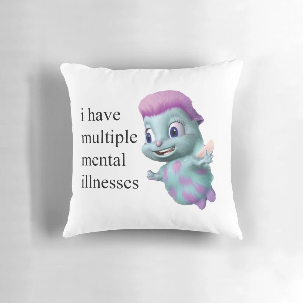 Mental illness rights Bibble meme Barbie pillow