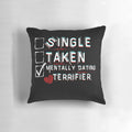 Terrifier movie-inspired pillow featuring the iconic horror character