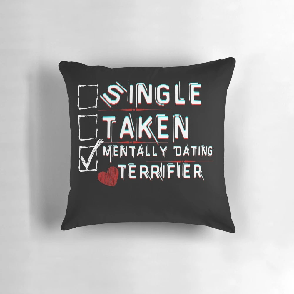 Terrifier movie-inspired pillow featuring the iconic horror character