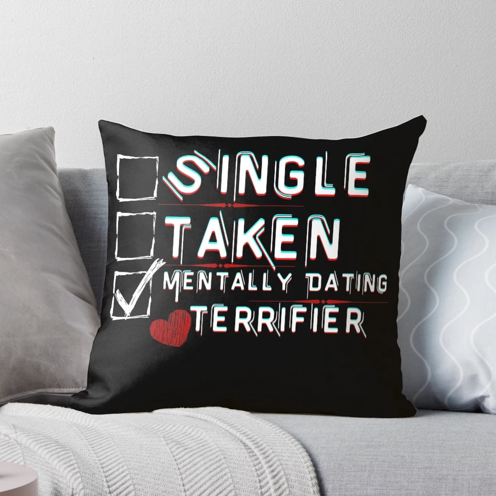 Terrifier movie-inspired pillow featuring the iconic horror character