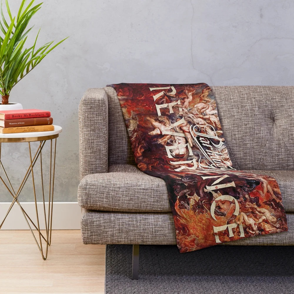 Merahmuda plush blanket featuring Parkway Reverence music tour design
