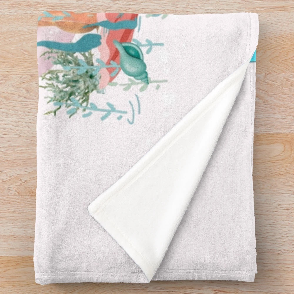 Cozy mermaid-themed plush blanket
