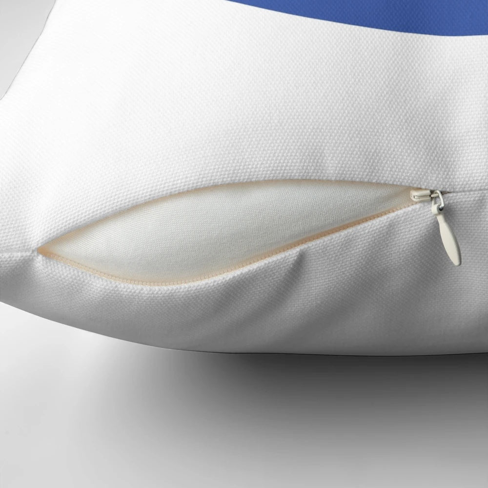 Merry Christmas The Jam Style Design Pillow, featuring a retro mod design inspired by the iconic British band The Jam.