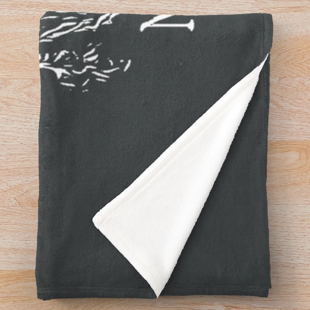 Meshuggah-inspired plush blanket with band logo