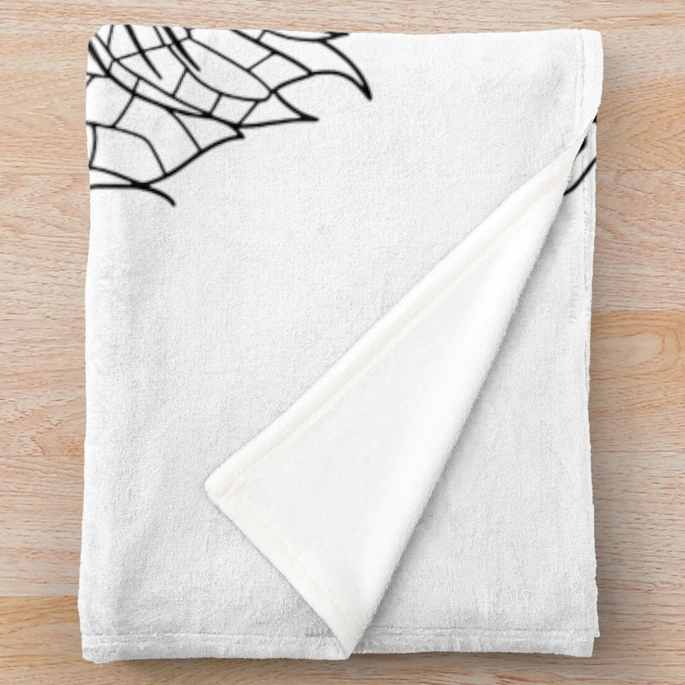 Intricate tiger line art design on a cozy plush blanket