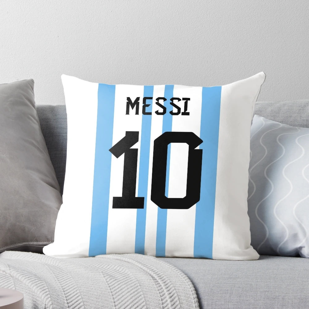 Soft and comfortable pillow featuring the image of Lionel Messi, the famous Argentine football player.