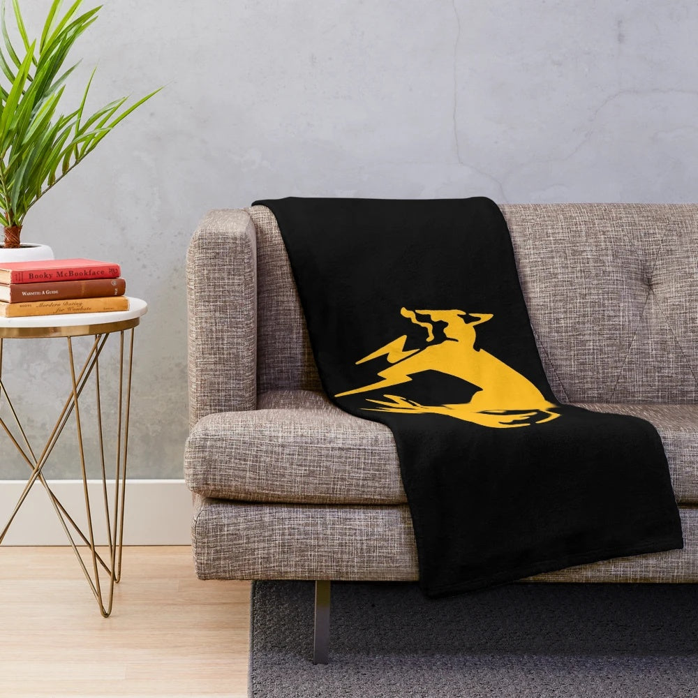 Metal Gear Solid inspired Fox logo plush blanket