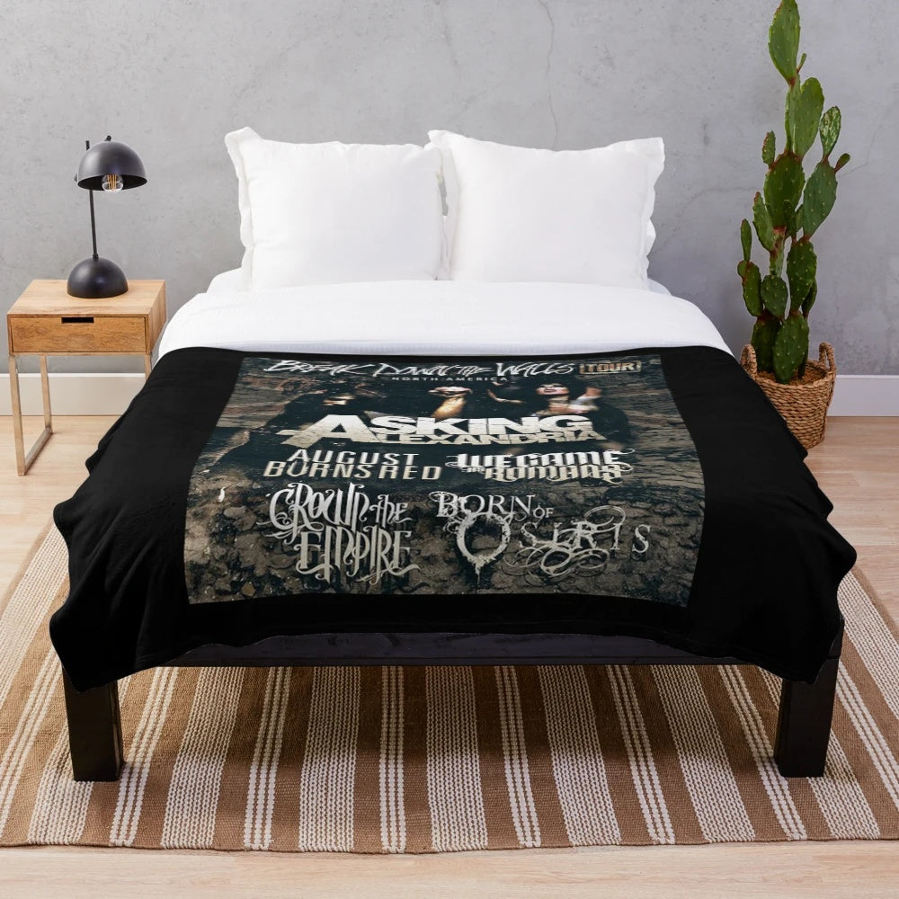 Asking Alexandria Metalcore Band Inspired Plush Blanket