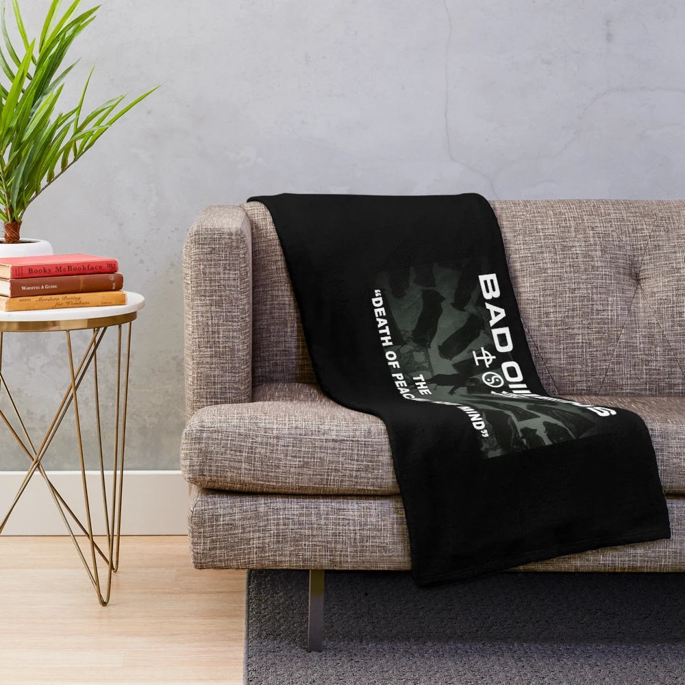 Bad Omens metalcore band inspired plush blanket
