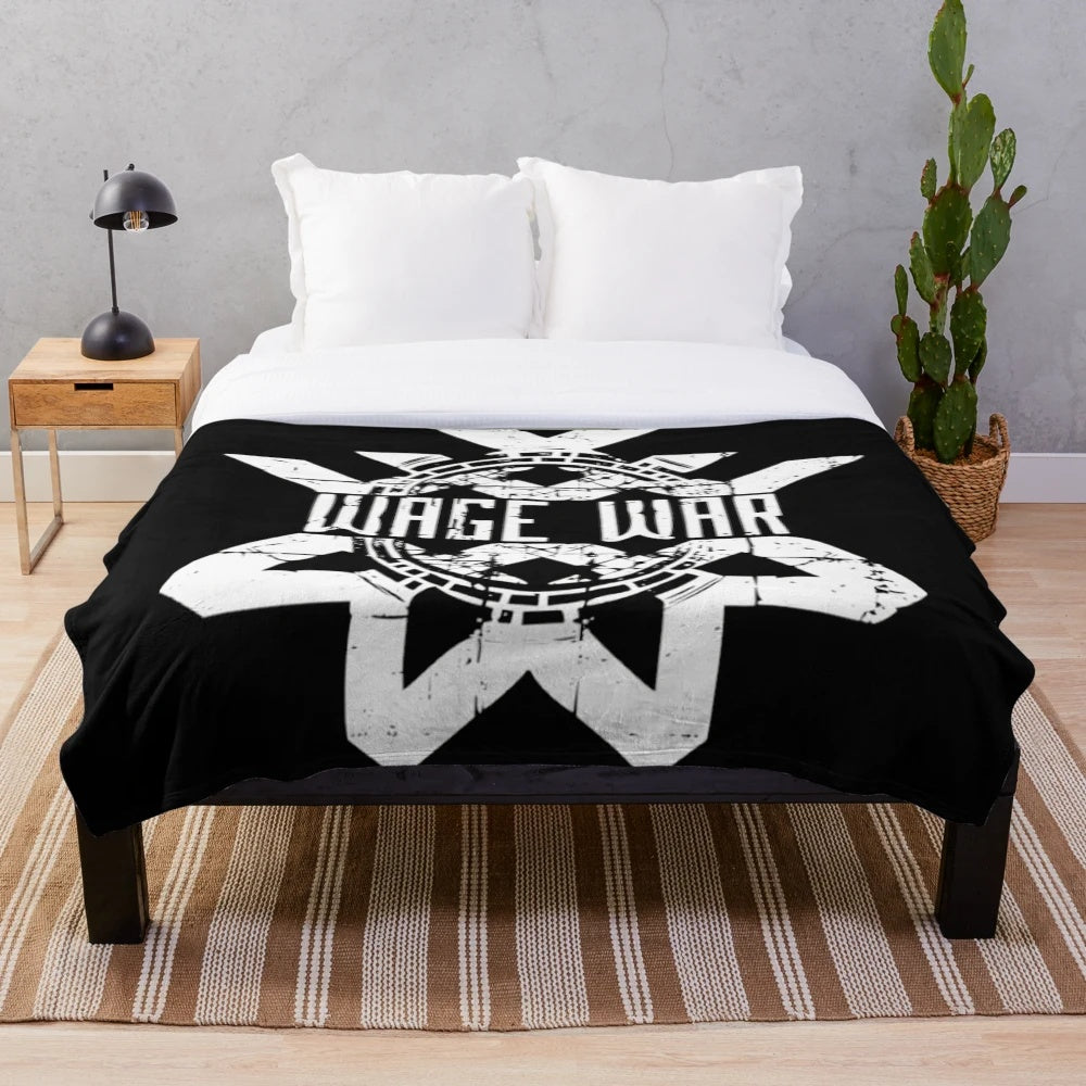 Wage War Logo Plush Blanket for Metalcore Fans