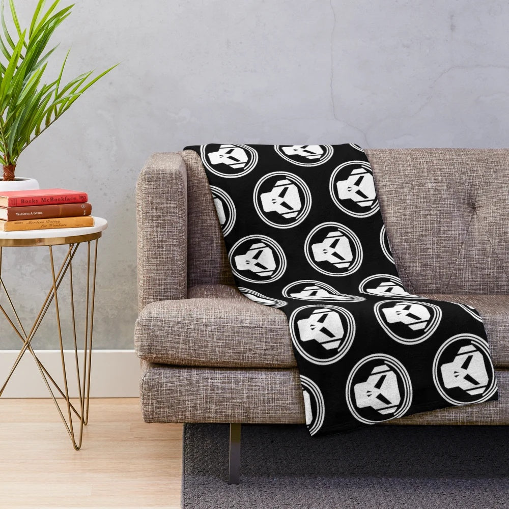 Metalheadz inspired plush blanket with soft, cozy design