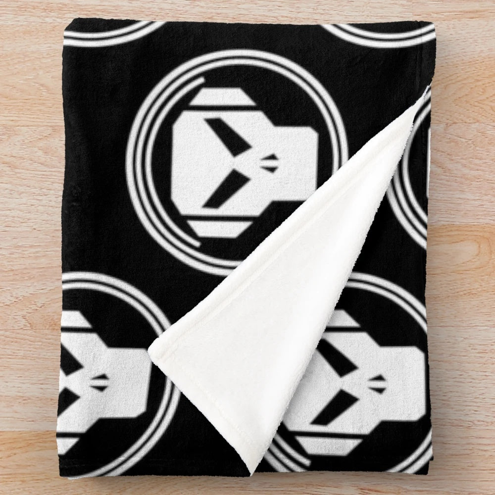 Metalheadz inspired plush blanket with soft, cozy design