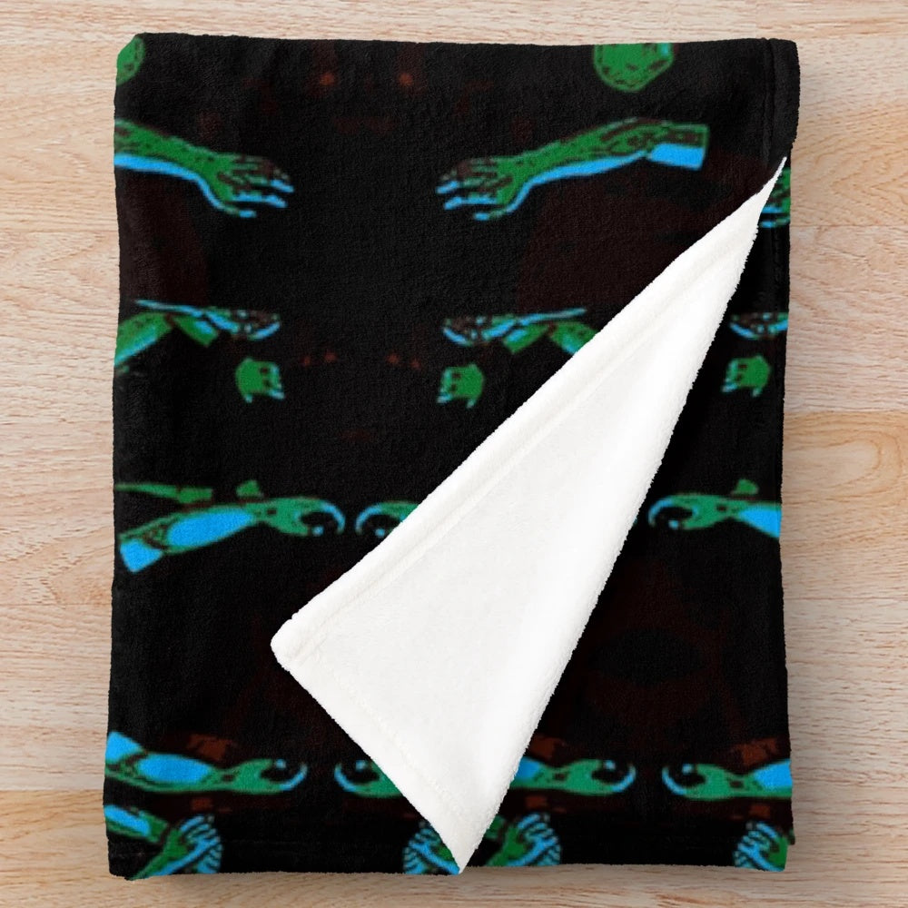 Metalocalypse-Inspired Dethklok Green Plush Blanket