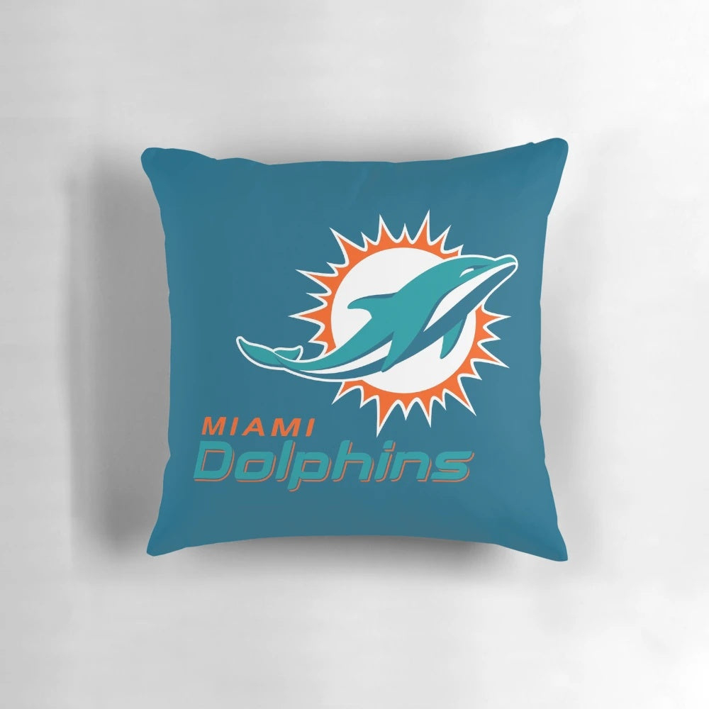 Miami Dolphins Icon Pillow - Officially Licensed NFL Home Decor