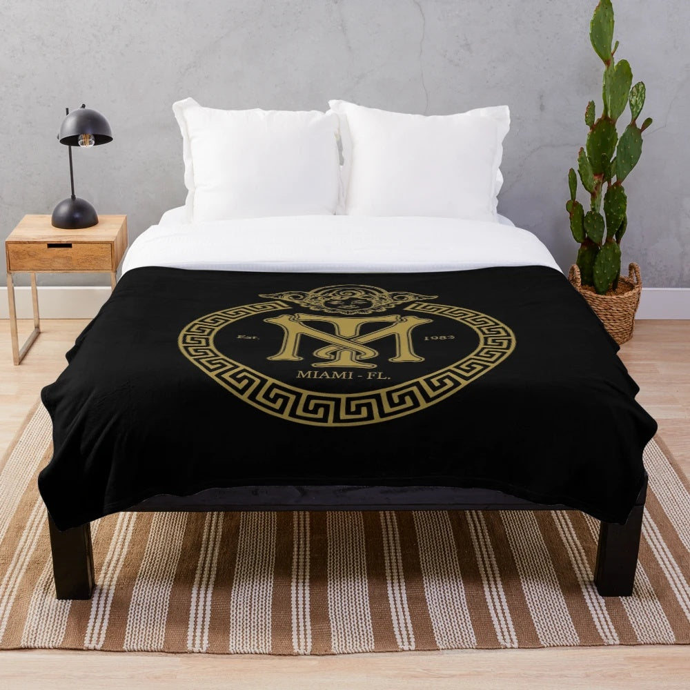 Miami Florida Scarface Inspired Plush Blanket