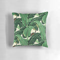 Devereaux retro-style palm printed bedroom pillow in a Miami-inspired design
