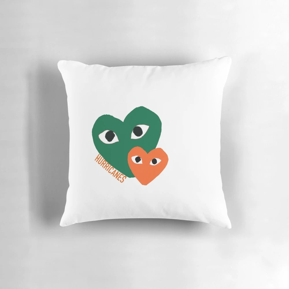 Miami University Pillow with Hurricanes Logo